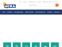 Tablet Screenshot of ncra.org